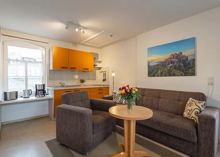 Апартаменты Zur Steinburg Бад-Шандау